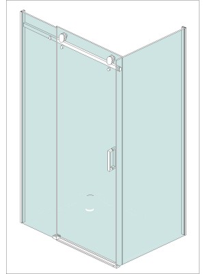 Frameless shower enclosures - A1912. Frameless shower enclosures (A1912)